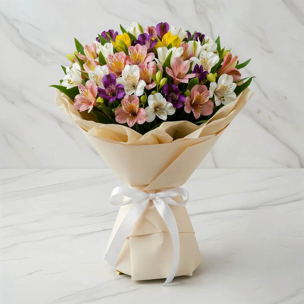 Букет цветов из: Альстромерии в Приморске Калининградской области