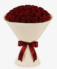Букет 101 Бордовая роза Блэк Бакарра в Приморске Калининградской области