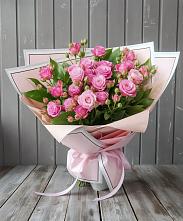 Букет Розовый кустик в Приморске Калининградской области