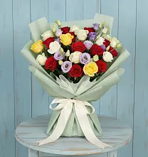 Букет цветов из:  Розы в Приморске Калининградской области