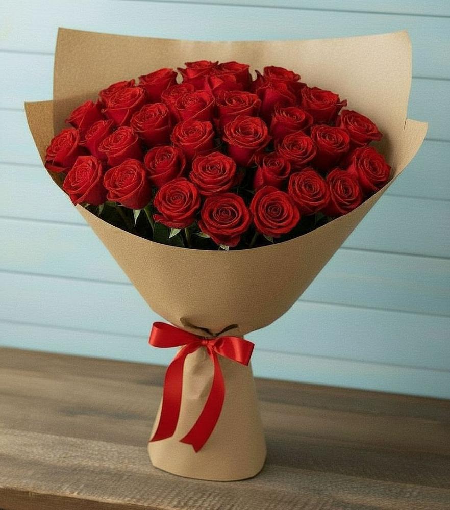 Букет Красные розы Милано в Приморске Калининградской области
