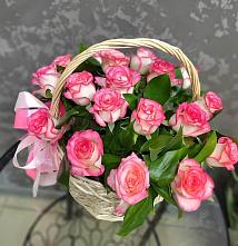 Цветочная композиция из Розы в корзине #REPLACE_PRED# Приморске Калининградской области
