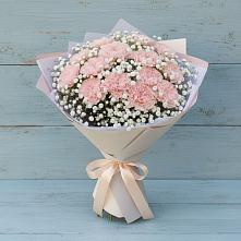 Букет цветов из:  Гвоздики в Приморске Калининградской области