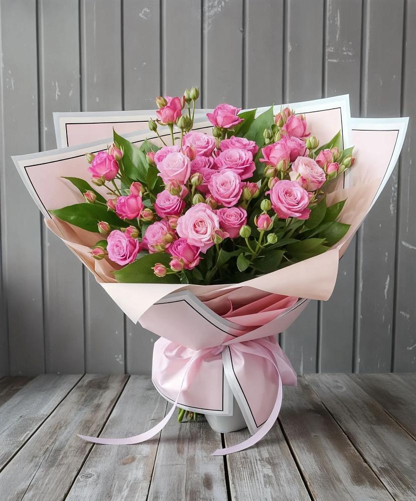 Букет Розовый кустик в Приморске Калининградской области