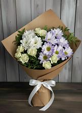 Букет цветов из:  Хризантемы и Розы #REPLACE_PRED# Приморске Калининградской области