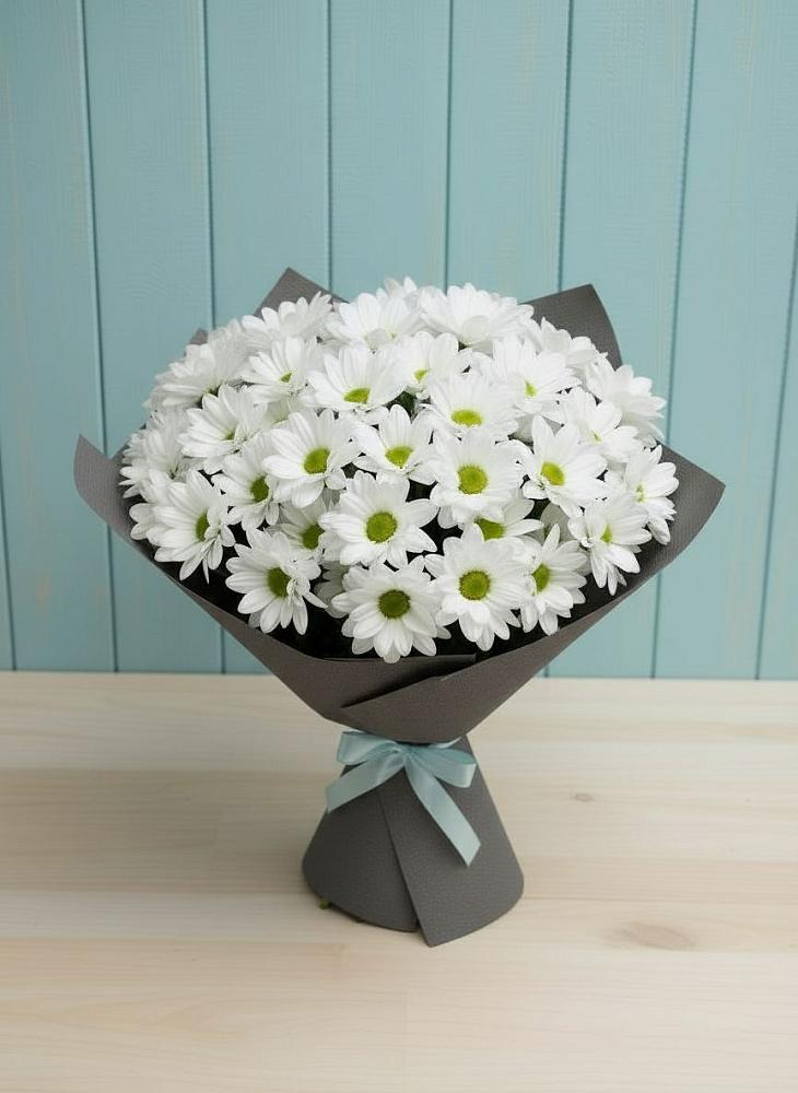 Букет цветов из: Хризантемы в Приморске Калининградской области