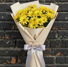 Букет цветов из:  Хризантемы в Приморске Калининградской области