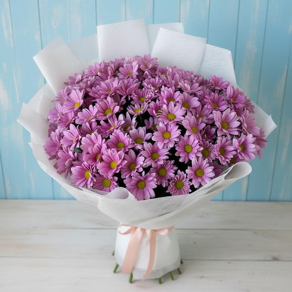 Букет цветов из: Хризантемы в Приморске Калининградской области
