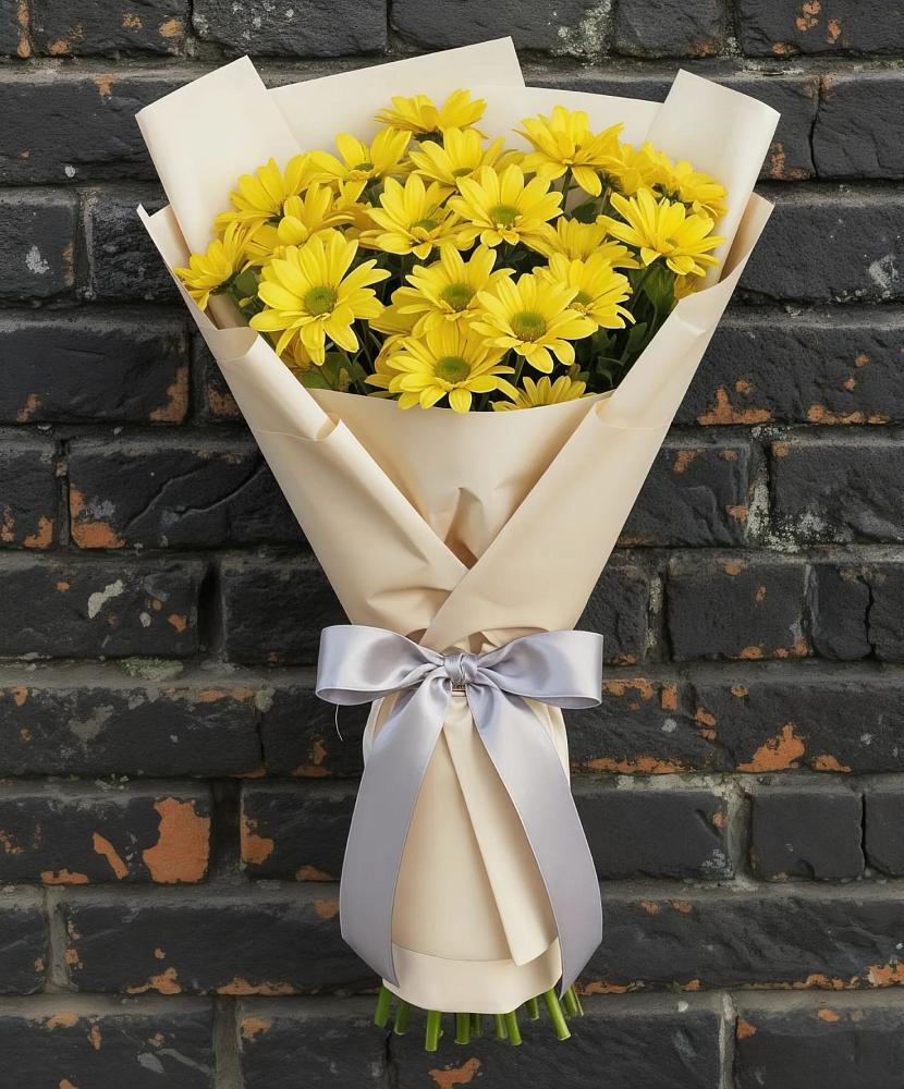 Букет цветов из: Хризантемы в Приморске Калининградской области