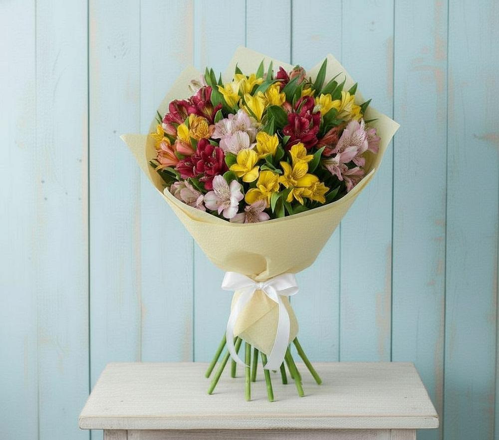 Букет цветов из: Альстромерии в Приморске Калининградской области